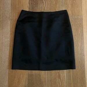 Black Satin Tibi Skirt